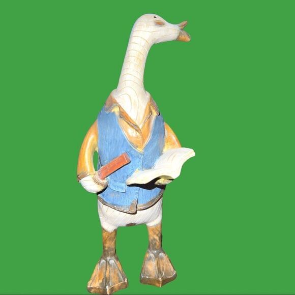 Adorable ceramic set of 3 animated ducks with books and a ruler for scho… - Picture 6 of 11